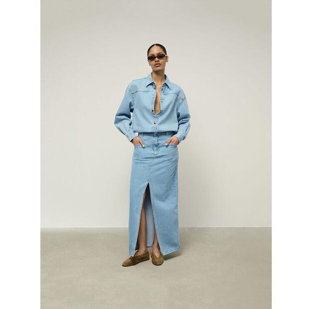 Юбка джинсовая La Mania MAXI 2 EU 38