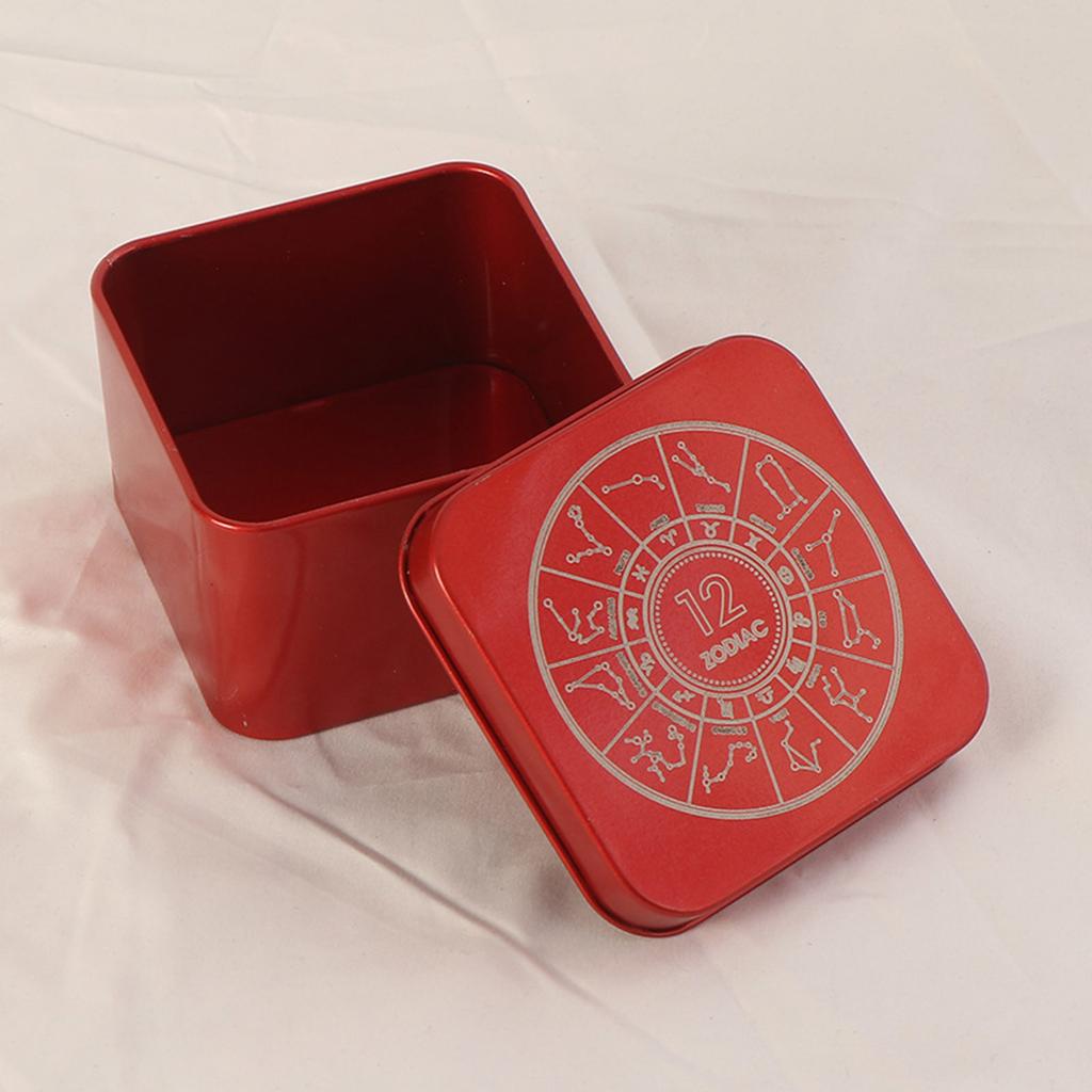 Iron Tarot Card Storage Case Portable Tarot Cards Box Astrologys Divination Storage Case Portable Playing Card Container