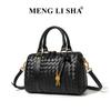 New High-end Retro Woven Bag for Commuting, Simple and Versatile, One Shoulder, Crossbody, Hand-held, Boston Pillow Bag
