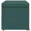 Stool Dark Green 61 X 41 X 40 Cm Fabric and Particleboard