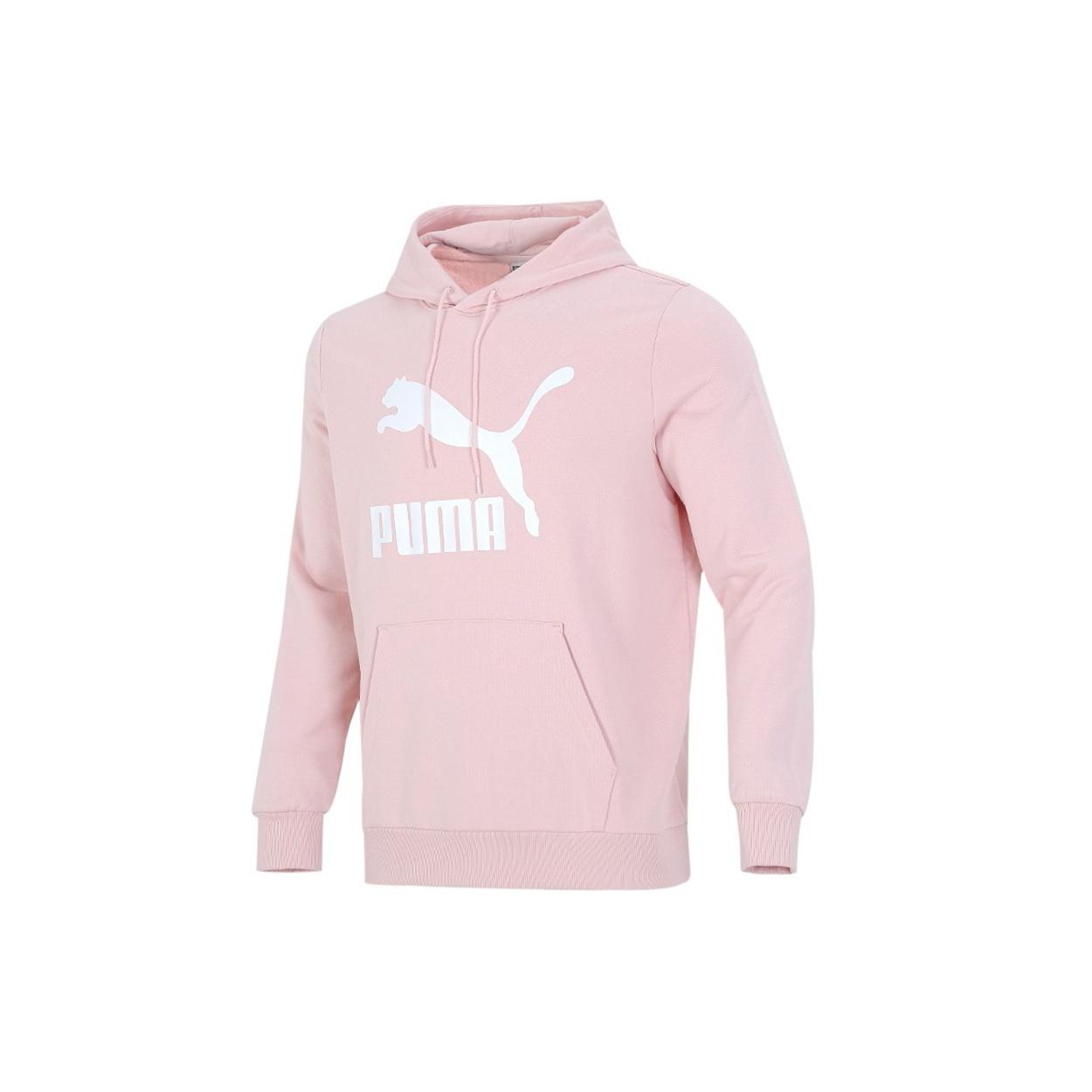 PUMA Classics Logo Printing Pullover Sports Pink Red Men s 531370-26 S
