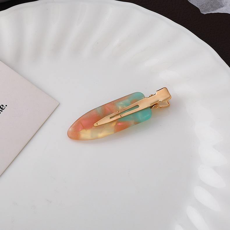 

UXSL Корея Ацетатные Бесшовные Заколки для Волос Женские Девичьи Простые Негнущиеся Зажимы для Челки Зажим-Клювик Заколки Инструмент для Укладки Волос Головной Убор