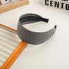 New Checkered Wide Fabric Headband Sweet Academic Vintage Hair Band Non-Slip Toothed Design Korean Retro Hair Accessories