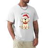 Funny Cute Cream Gold Christmas Dog Happy Howlidays TShirt Plus Size Loose Fit TShirt