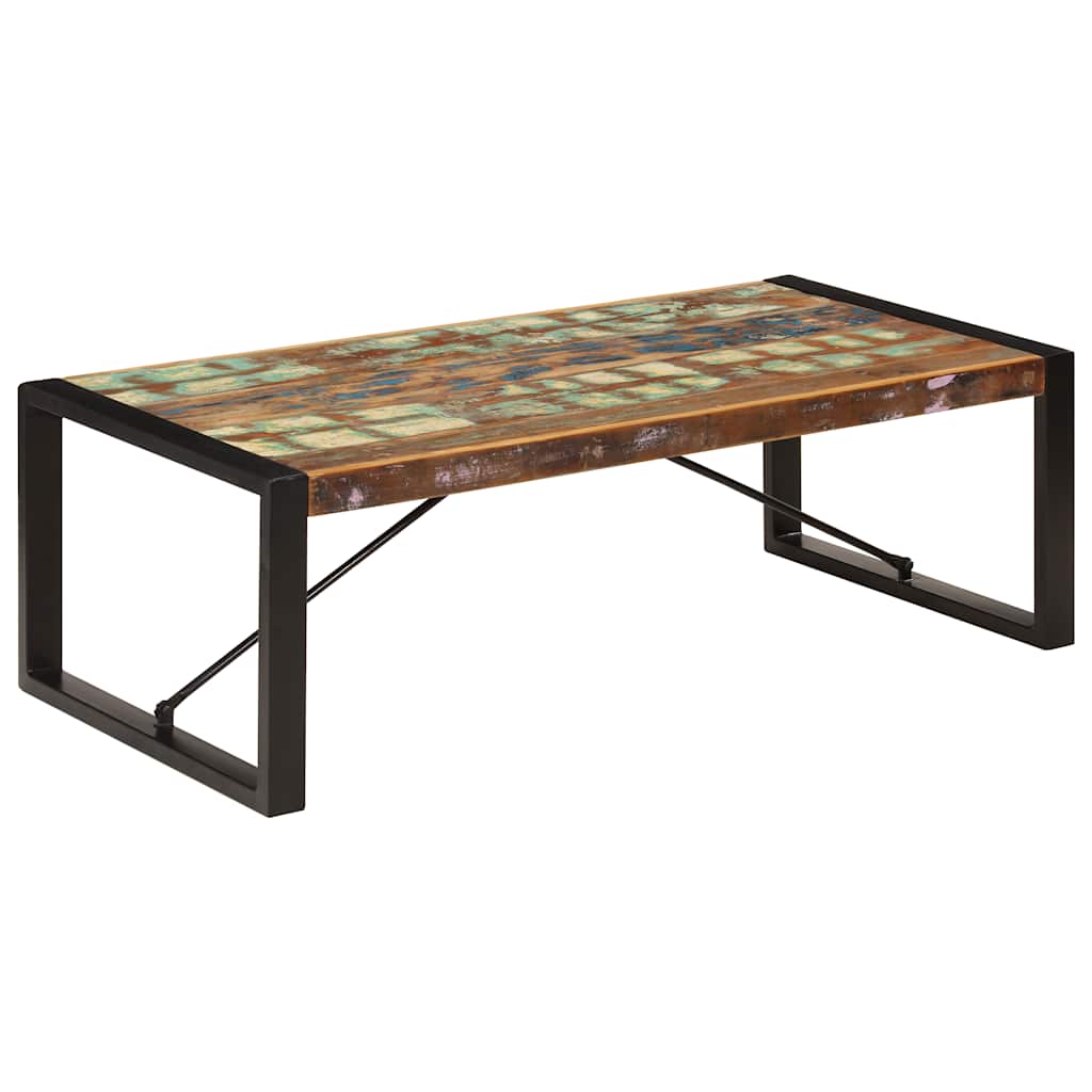 Vidaxl Coffee Table, 120 X 60 X 40 Cm, Solid Reclaimed Wood