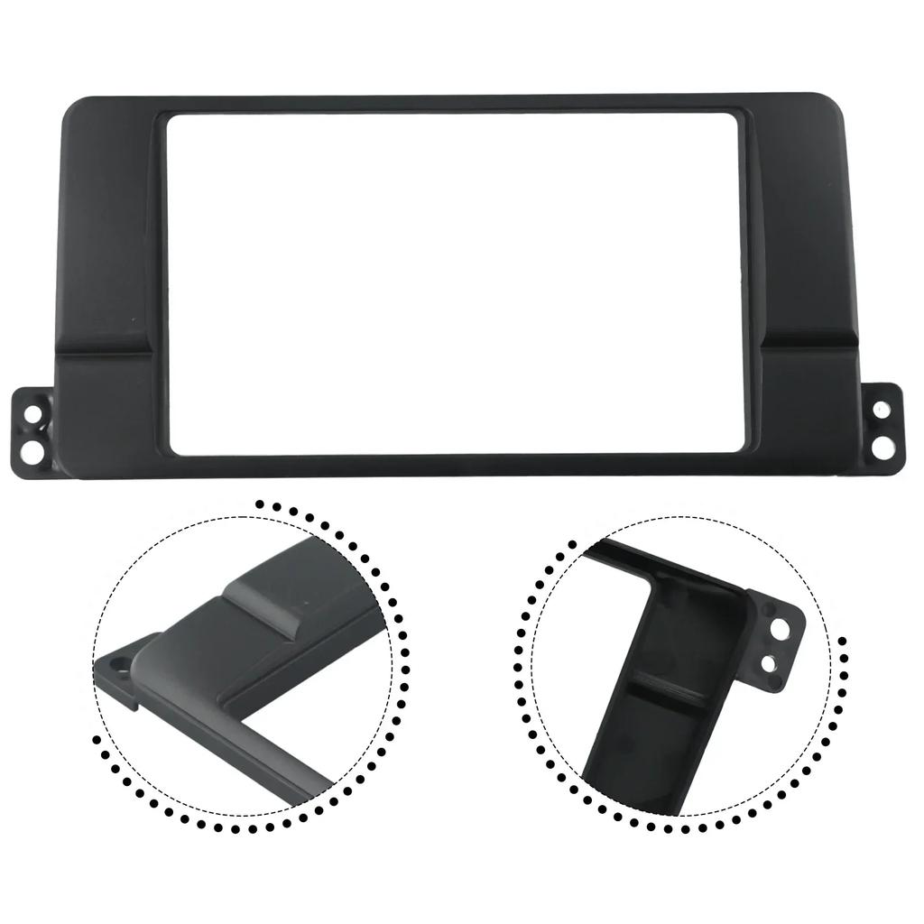 Fascia Radio dublă 2 Din pentru BMW Seria 3 E46 1998-2006 Cadru panou stereo Placă radio automată Înlocuire din plastic ABS 180*105mm