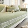 Solid Color Chenille Non-Slip Cat-Resistant Sofa Cushion, Modern Minimalist Style for Living Room and Bedroom Decor