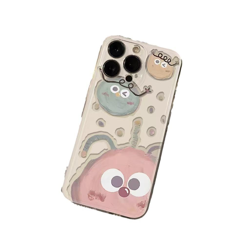 Fun briquettes are suitable for iphone17promax mobile phone case, the new Apple 15 anti-drop 14pro, Japan and Korea 13/16