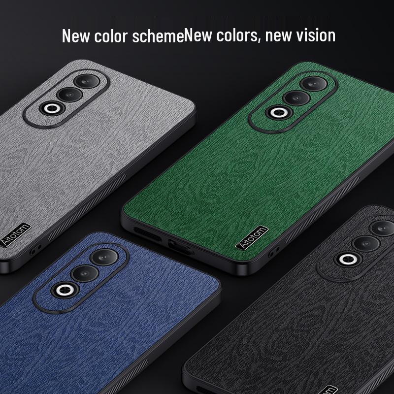 OPPO Reno 12F/Pro Drop-Proof Case with Foreign Bark Texture, Compatible with Cross-Border Models
