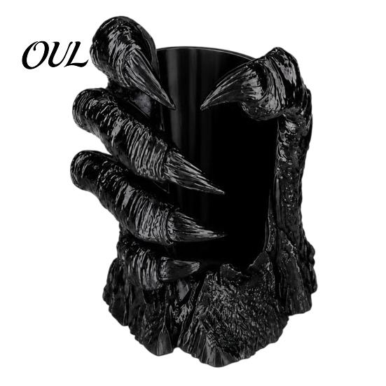 Artistic Collectible Figurines Claw Cup Holder, Funny 3D Printed Drink Stand, Creative Desk Organizer Exquisite Table Decorations for Cans Bottles,