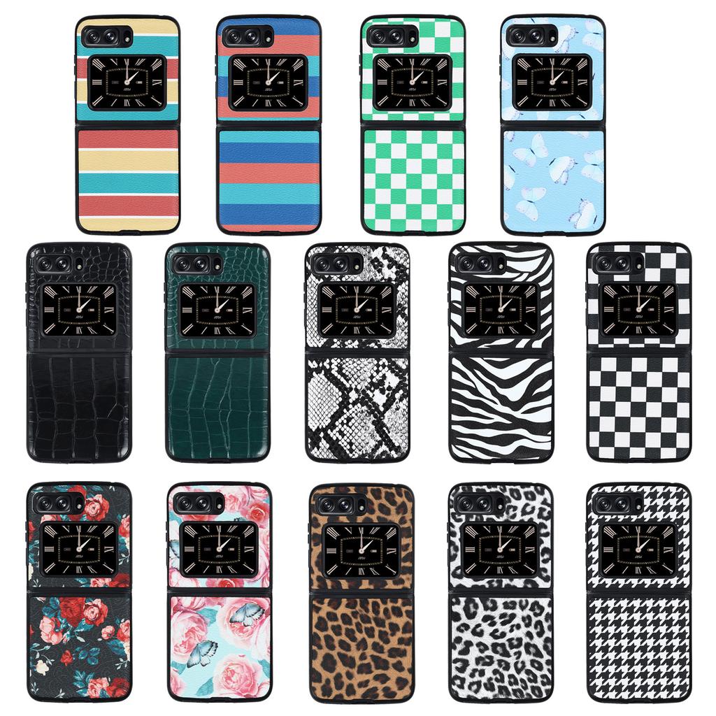 Suitable for moto razr 2026 folding screen mobile phone case with leather PC back cover hard case protective case