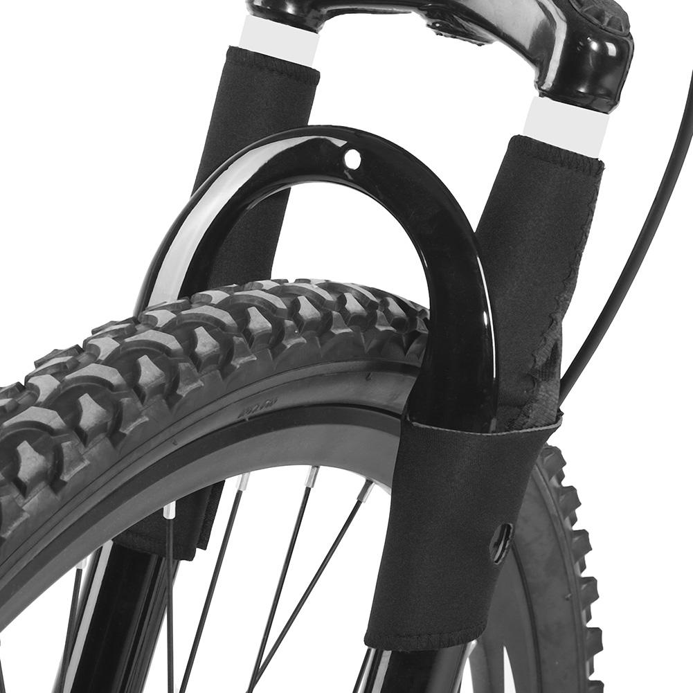1 paar Schwarz Fahrrad Gabel Wrap Protektoren Abdeckung Fahrrad Tackle Zubehör