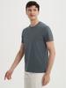 Long-staple Cotton Short-sleeve Crew Neck Three-needle Solid Color Wrinkle-free Sun Protection Antibacterial Cool T-shirt for Men Minimalist Tops