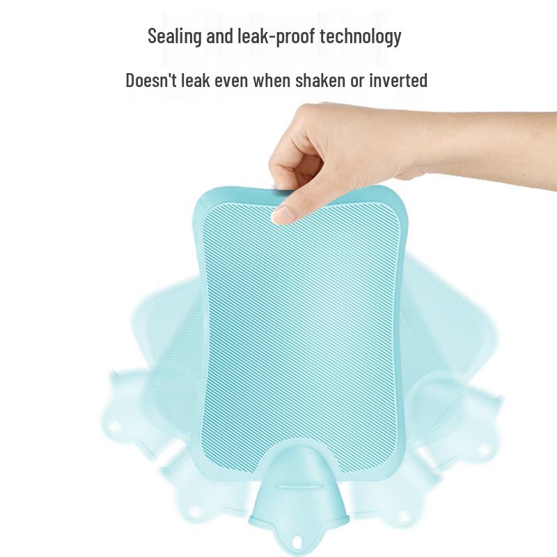 Large Hot Water Bottle - Thickened PVC, Explosion-Proof, Warm Belly & Hand Compress.