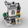 MOC Mini City Street View Brick Bank Puzzle Assembly Compatible Building Block Model Toy