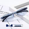 In Stock Smart Zoom Half-Frame Blue Light Blocking Reading Glasses for Fashionable Elderly Business