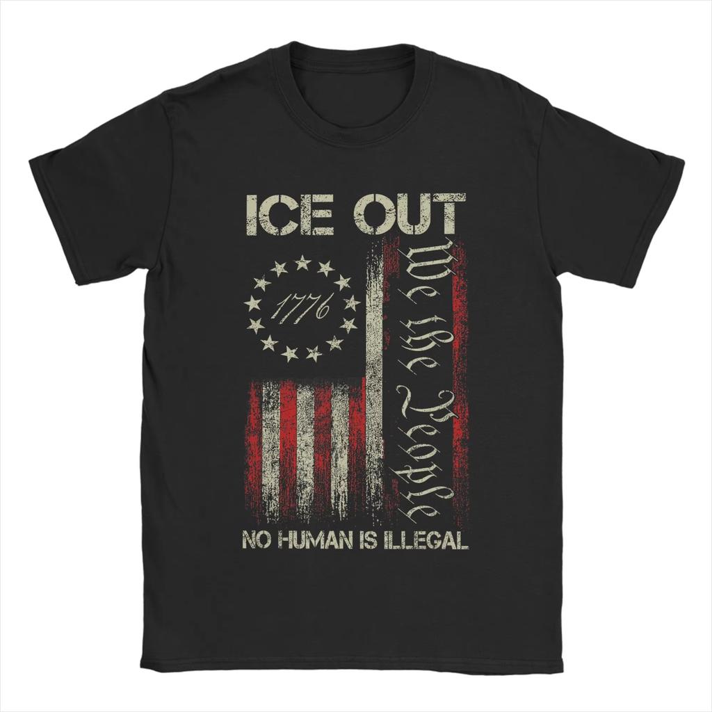 Bad Bunny ICE OUT Graphic Tshirt Cotton Unisex Short Sleeve Promotion Shirt Y2k Fashion 2026 Summer New Men Streetwear