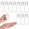 Travel Small 10ml Plastic with for Essential and 10-Pack Bottles, Containers, Clear/Colorless, Butterfly-Shaped Caps, Lotion, Oils, More. (LIMUNJIZ)