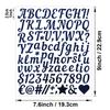 1 Inch Handwritten Letter Sticker Gold Sand Silver Sand Shiny Stout Waterproof Gift Greeting Card DIY Alphanumeric Sticker