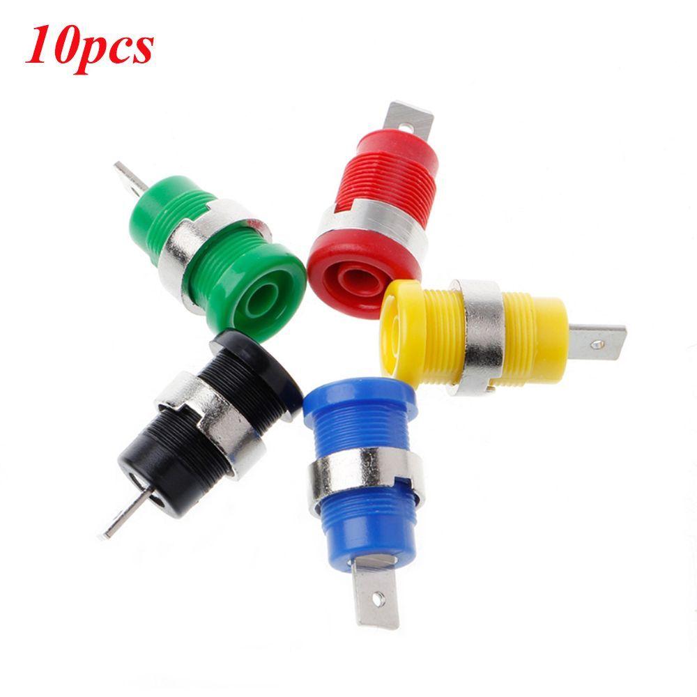 

Универсальный медный гнездовой разъем с защитной оболочкой, гнездо типа «банан», монтаж на панель, клеммная колодка