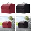 Car Trunk Storage Box Sturdy Container PU Leather for Suvs Vehicles MPV