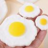 Simulation Fried Egg Squeeze Toy Anti-anxiety Fake Poached Egg Model Realistic Simulated Food Toy DIY Decoration Ornament Party Favors