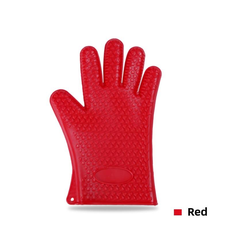1Pc Baking tools Five-finger heart-shaped silicone glove Microwave oven gloves Silicone baking glove 1pc