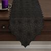 Halloween Table Runner Spider Web Runner, Dining Black Fabric Stain Resistant Hollow Party Decoration