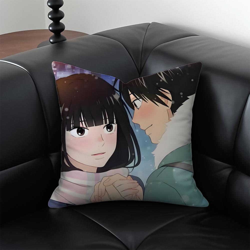 Classic comics KKimi Ni TodokeS Cushion Cover Pillow Case Antidustmite Invisible zipper silky plush cushion