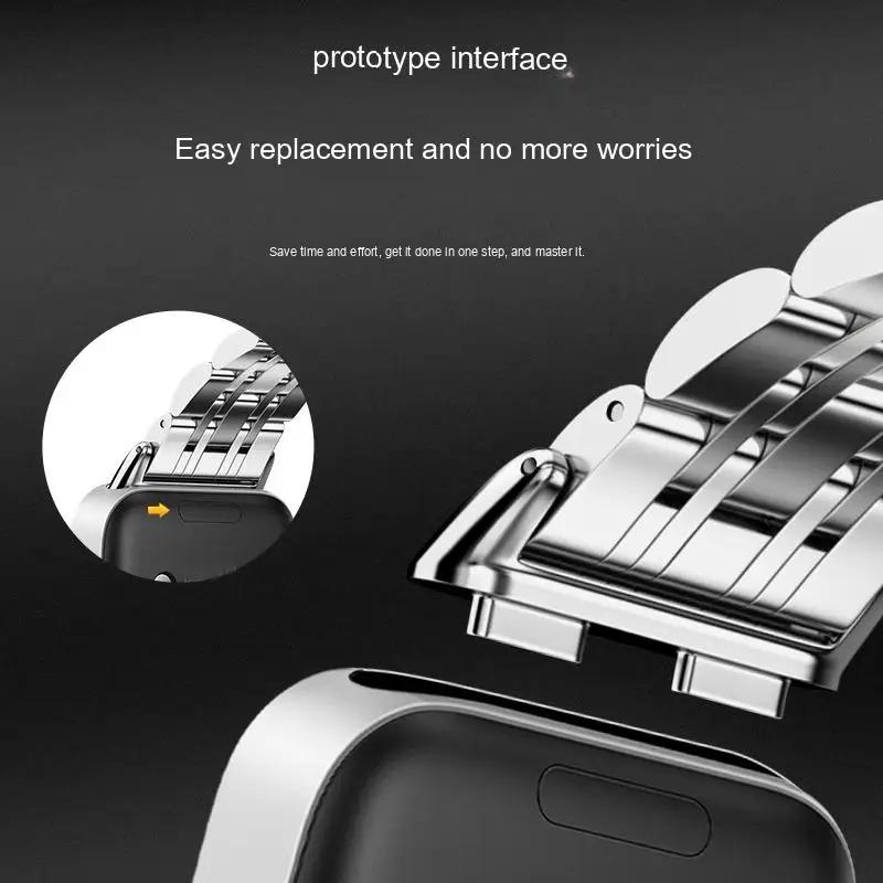 Metal Strap For Huawei Band 10 9 8 Smartwatch Stainless Steel Replaceable Bracelet Wristband For Huawei Band 8/9/10 Accessories