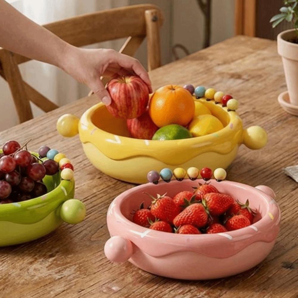Plastic Fruit Serveerschaal Grote Capaciteit Snack Opbergbakje Woonkamer