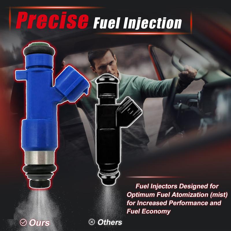 6PCS 16600-JF00A Fuel Injectors For 2009-2017 Nissan GT-R 550cc G37 350Z 370Z 16600JF00A 14002 AN001