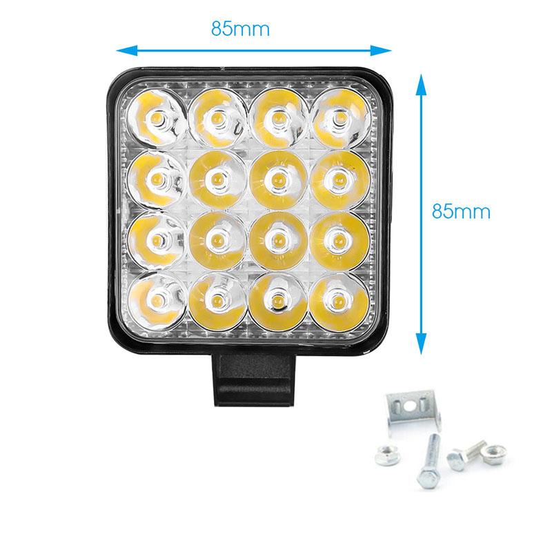 

4Pcs Car LED Bar Worklight 48W Offroad Work Light 12V Auto Light Fog Lamp off road 4x4 LED Tractor Spotlight for Truck ATV 4 i