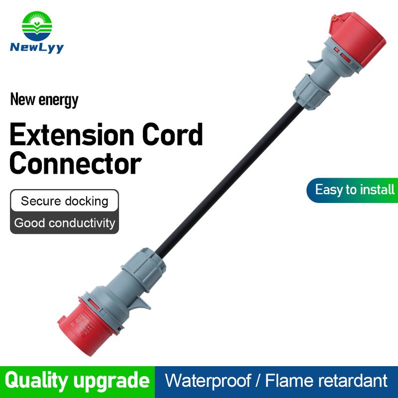 32A Male To 16A Female CEE Adapter Converter Cable for EV Charger Electric Vehicle Caravan Power Extension