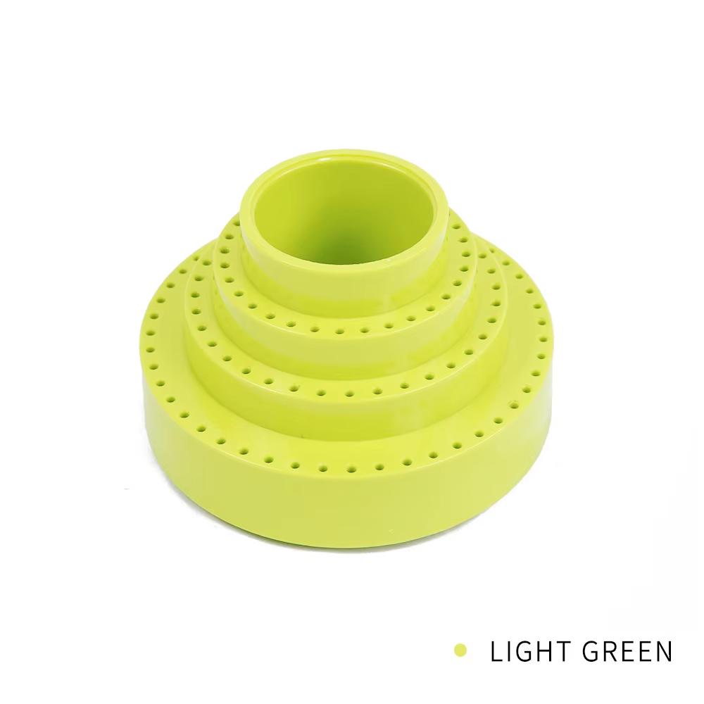 

Professional Rotating Round Shape Drill Bit Storage , 360° Rotary Jewelry Storage Box Accessories Base Tool Organizer DIY Tool светло-зеленый