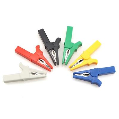 30A Full Pack Medium Size Pure Copper Battery Crocodile Clip Can Be Used with 4mm Banana Head Cable Probes Crocodile Clip