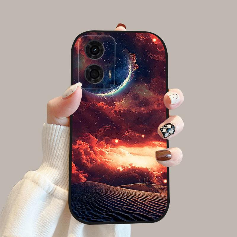 For Motorola Moto G24 Power 4G Case G 24 New Fashion Flower Silicone Soft Back Cover For Moto G04 G04s Phone Case MotoG04 Coque