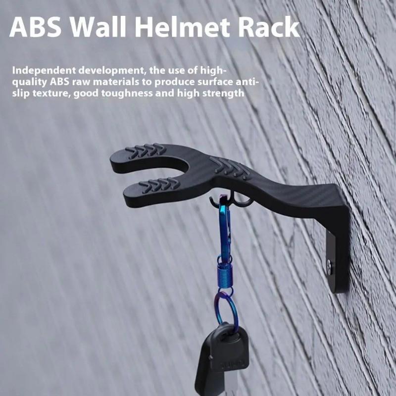 Motorcycle Helmet Wall Rack Hook Mount Helmet Storage Display Shelf for Bedroom Entryway Garage Use