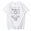 Fashion Vintage Mens Short Sleeve Summer Boy Tees Photography Art Lovers Men Tops Camera Patent Black And White Classic TShirt