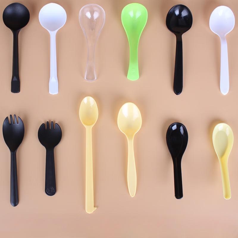 Handun Disposable Transparent Small Forks