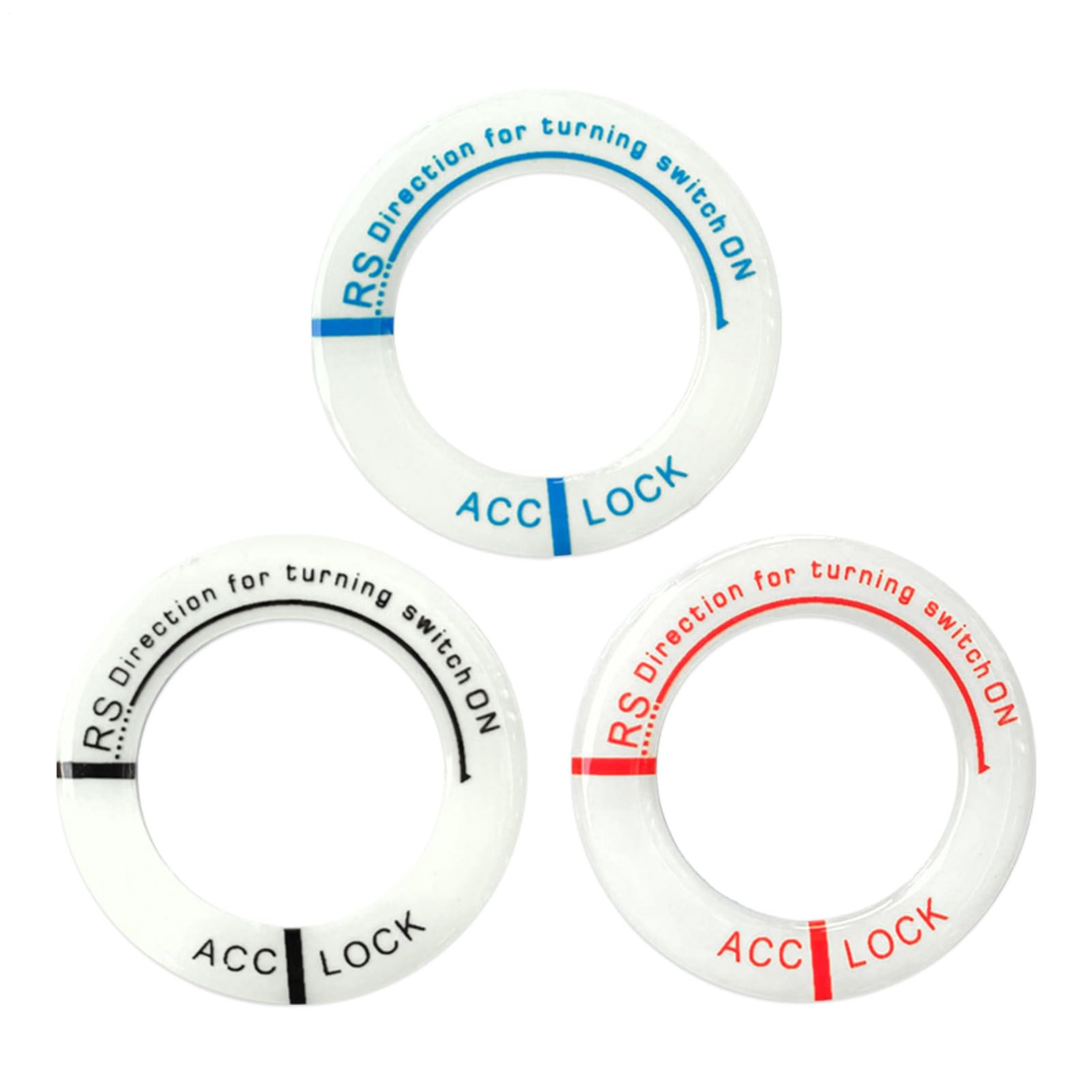 3pcs Luminous Ring Sticker Luminous Key Ring Sticker Fluorescent Luminous See description
