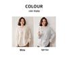 Women's Loose-Fit Cashmere Hooded Sweater - Winter 2026 New Arrival, Solid Color, Simple Style, Slimming Effect