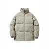 Unisex Trendy Stand Collar Thick Puffer Jacket - Winter Cotton-Padded, Loose Fit for Men and Women
