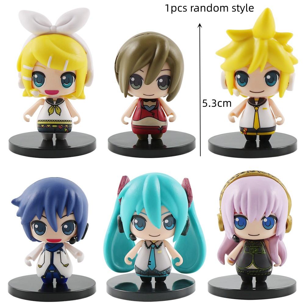 Multiple options Hatsune Miku Anime Action Figures Rin Len Kaito PVC Singer Model Ornament Toys For Kids Birthday Gift