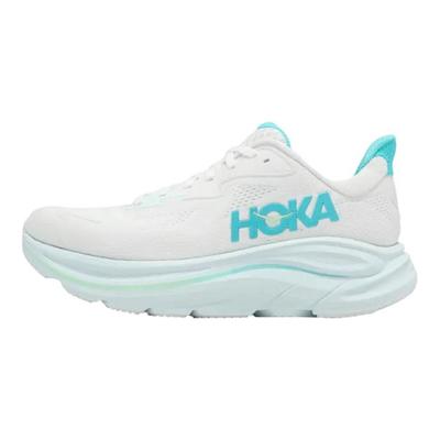 HOKA Clifton 10 Largo Bianco Azzurro Cielo Scarpe da Ginnastica da Donna 1162050-WTCL