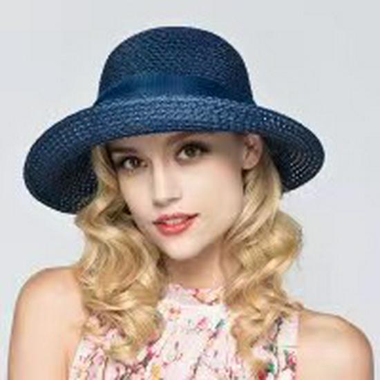 Korean Style Women's Foldable Wide Brim Beach Sun Hat