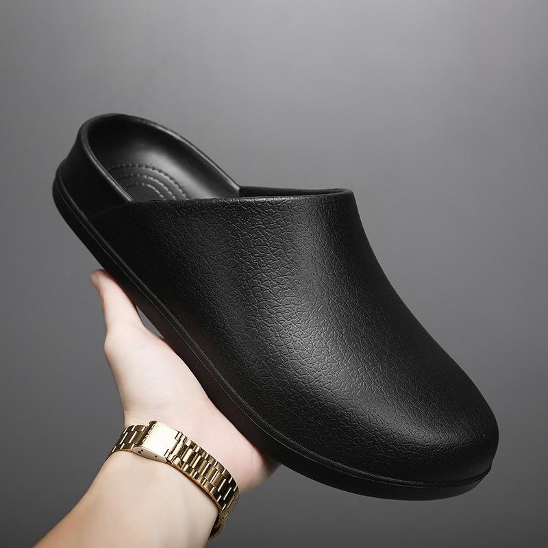 

Summer new soft bottom step on shit feeling bag head drag large size fashion casual shoes non-slip waterproof work cool slippers 36-37