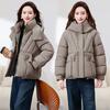 Padded clothes women's short winter hooded padded clothes thickened warm padded jacket