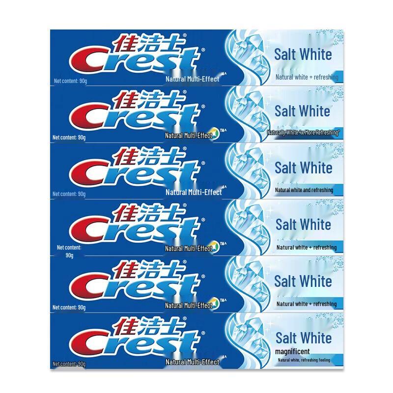 

Crest Salt White Multi-Effect Fluoride Toothpaste 6-Pack