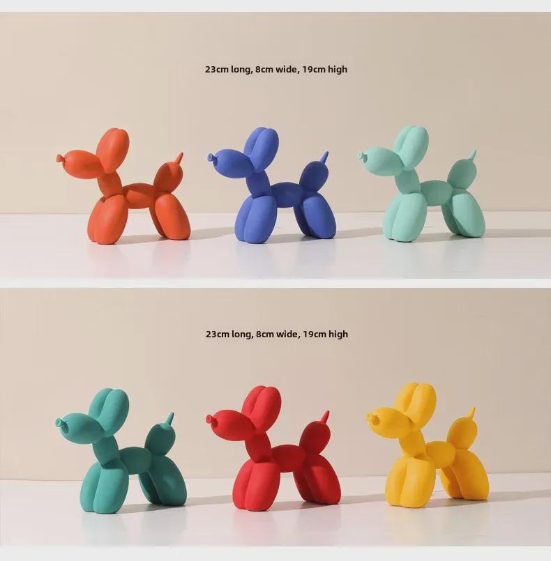 Colorful Modern Balloon Dog Ornaments: Living Room, Wine Cabinet & Office Decor